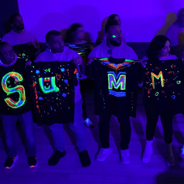 Neon Painting & Human Scrabble
