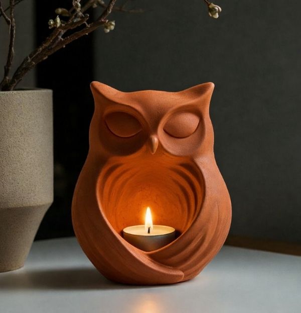 Masterpiece Ankara (Tunus) Heykel - Baykuş Mumluk