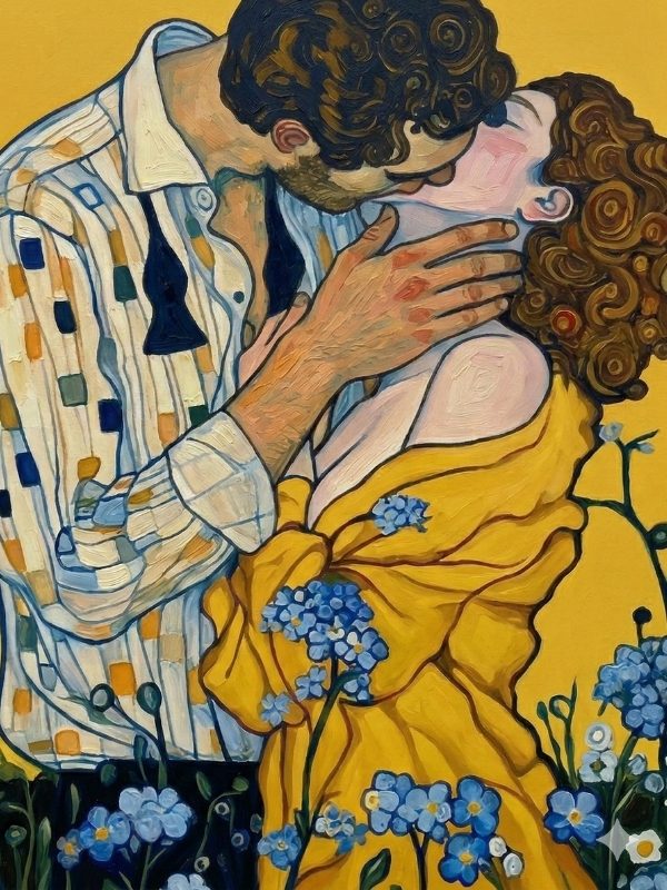 Resim - Klimt Modern Kiss