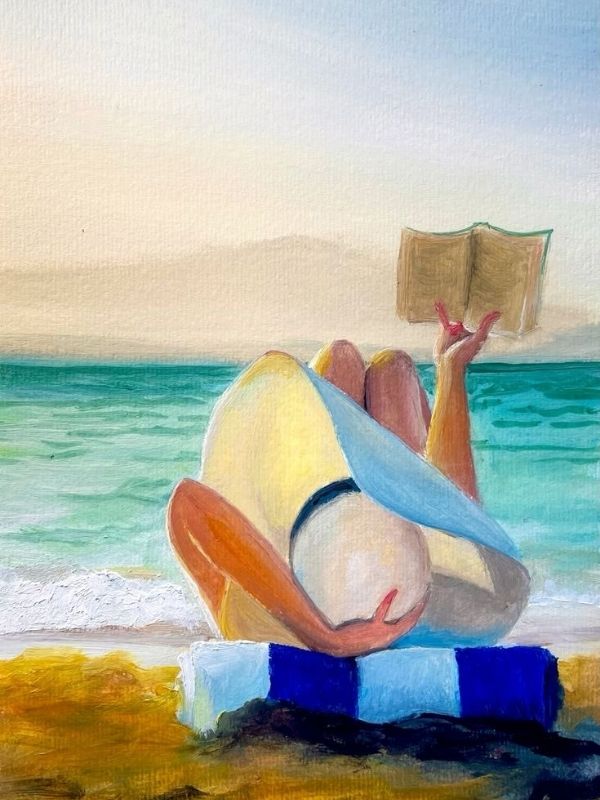 Resim - Uzanmışım Kumsala