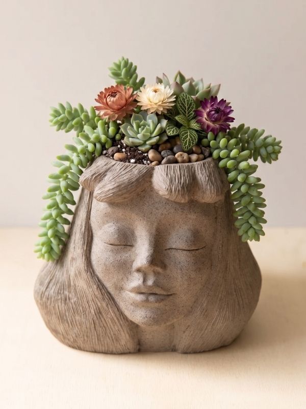 Heykel - Kafasında Her Şeyi Bitirmiş O Kız Saksısı