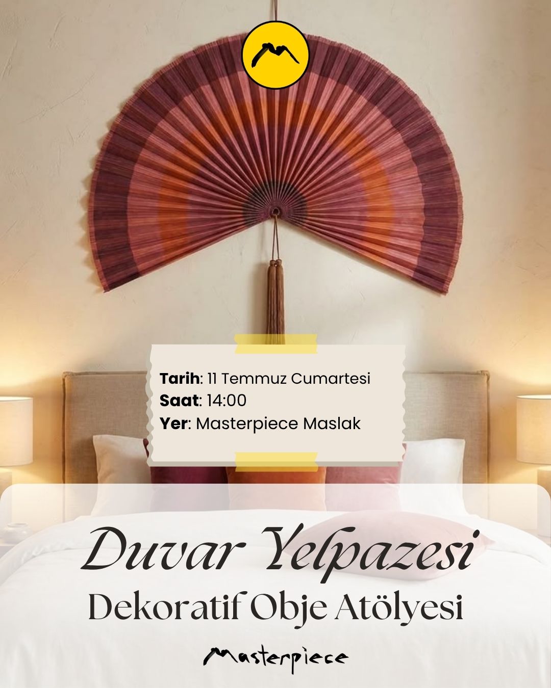 Duvar Süsü Yelpaze Yapımı Atölyesi